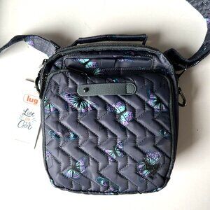 This the Lug Skeeter. It is a crossbody bag with Quilted butterfy Design